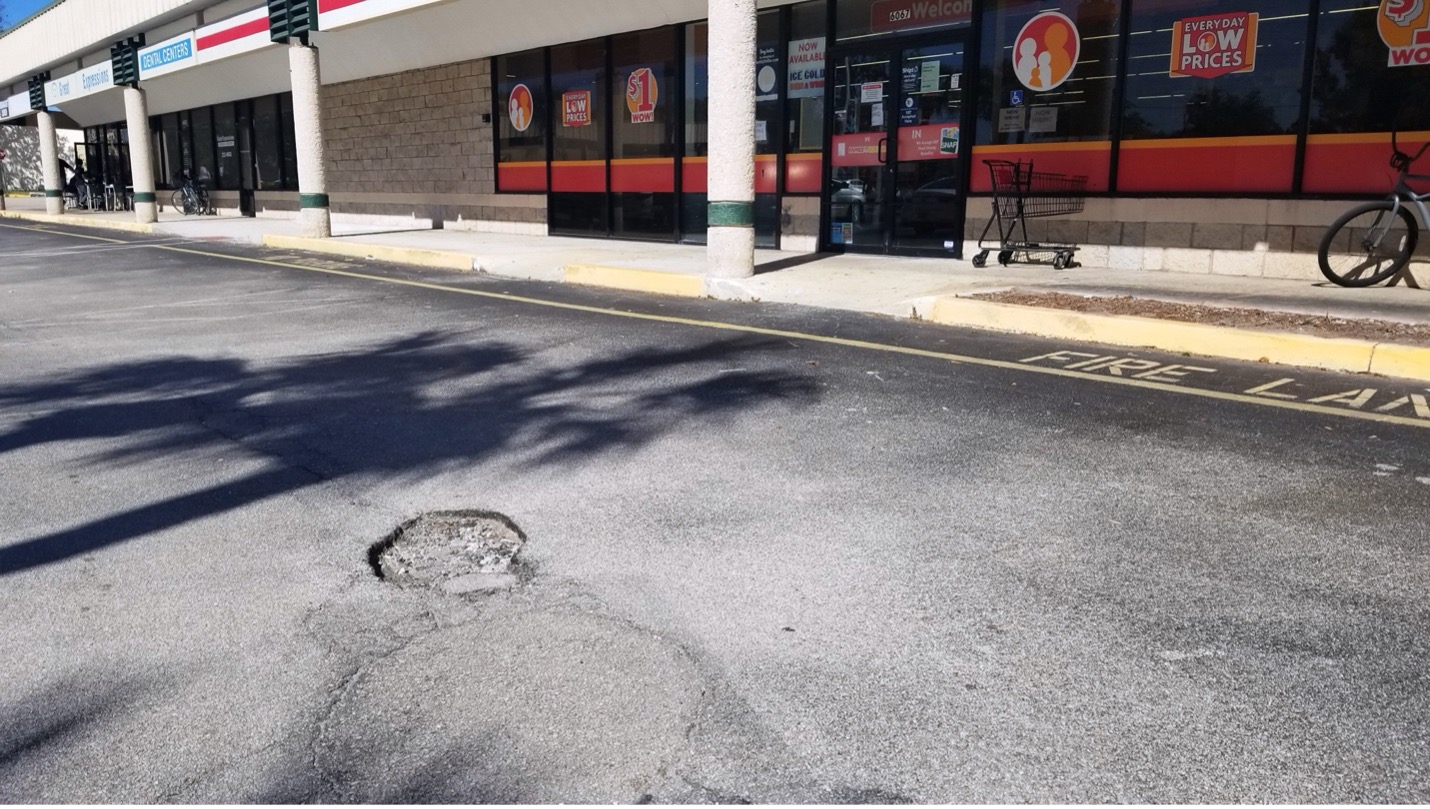 Fire Lane Pothole
